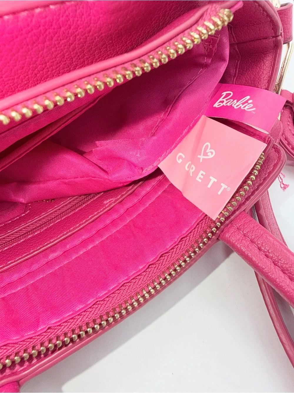 Barbie pink faux